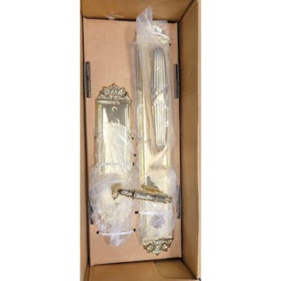 Emtek Imperial Tubular Entry Handleset with Rope and Reed Lever - Picture 2 of 2